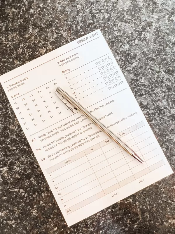 Greedy Scent (그리디센트), Bukchon Hanok Village, Seoul, Korea; perfume making class, aroma experience