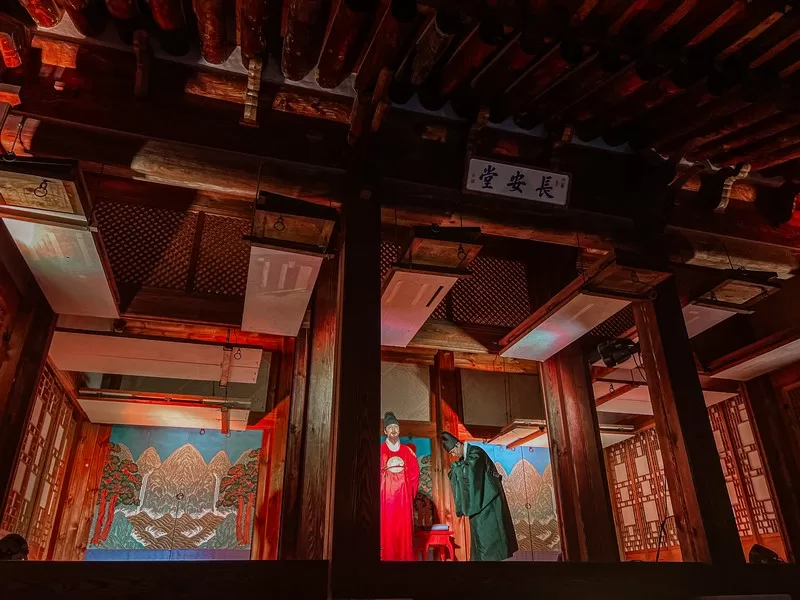 Gyeongbokgung Palace Seoul, Korea; night in Seoul, moonlight tour