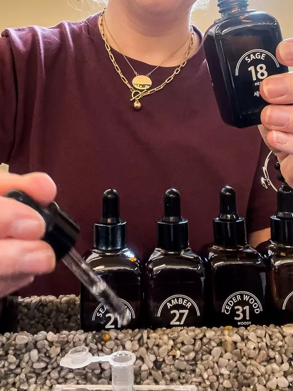 Greedy Scent (그리디센트), Bukchon Hanok Village, Seoul, Korea; perfume making class, aroma experience