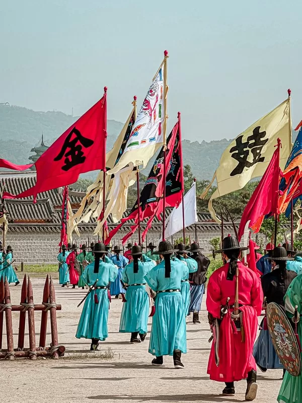 Gyeongbokgung Palace, Seoul, Korea; Changing of the Guard