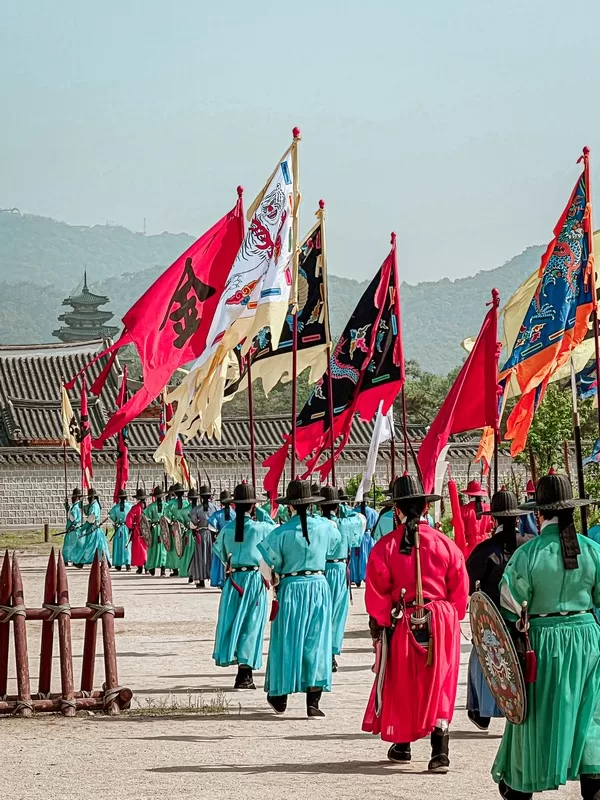 Gyeongbokgung Palace, Seoul, Korea; Changing of the Guard