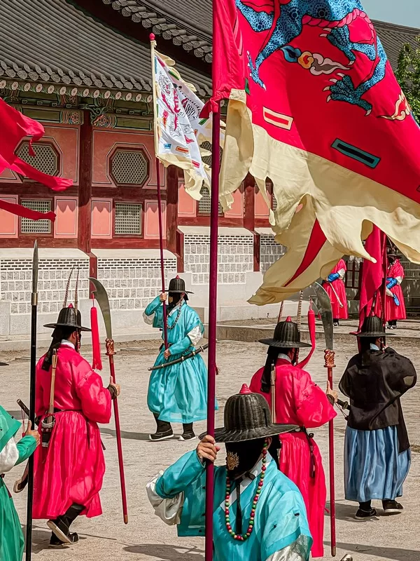 Gyeongbokgung Palace, Seoul, Korea; Changing of the Guard