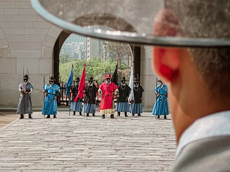 Gyeongbokgung Palace, Seoul, Korea; Changing of the Guard
