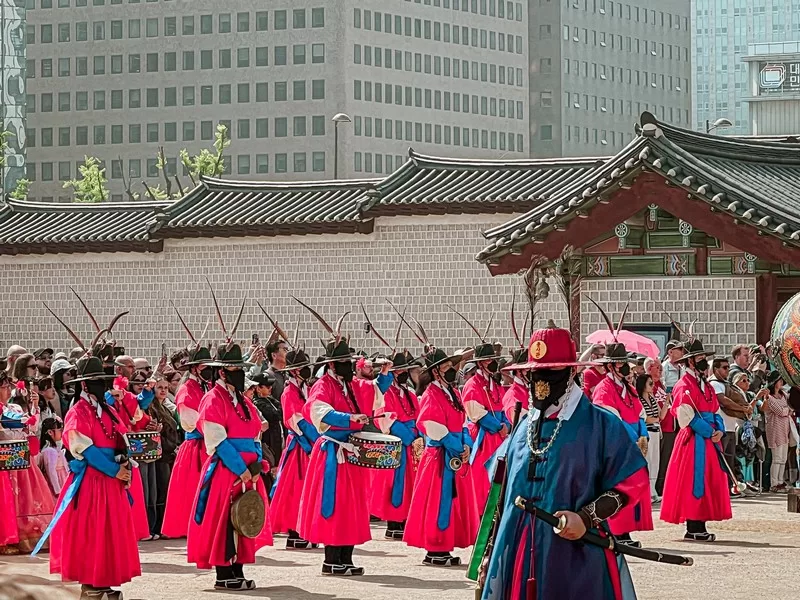 Gyeongbokgung Palace, Seoul, Korea; Changing of the Guard