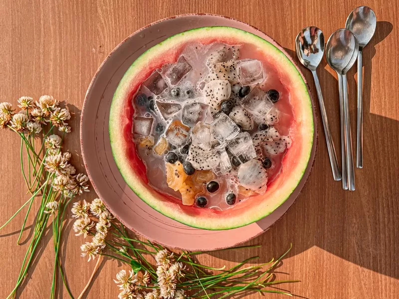 Hwachae (화채), Korean food, summer food