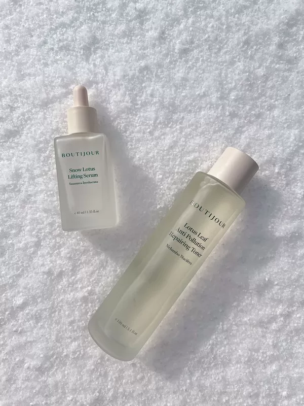 Boutijour; Lotus Leaf Anti-Pollution Repairing Toner Review; Snow Lotus Lifting Serum Review, Korean skincare, K-beauty