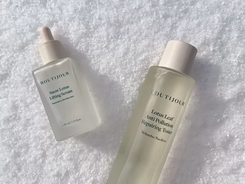 Boutijour; Lotus Leaf Anti-Pollution Repairing Toner Review; Snow Lotus Lifting Serum Review, Korean skincare, K-beauty
