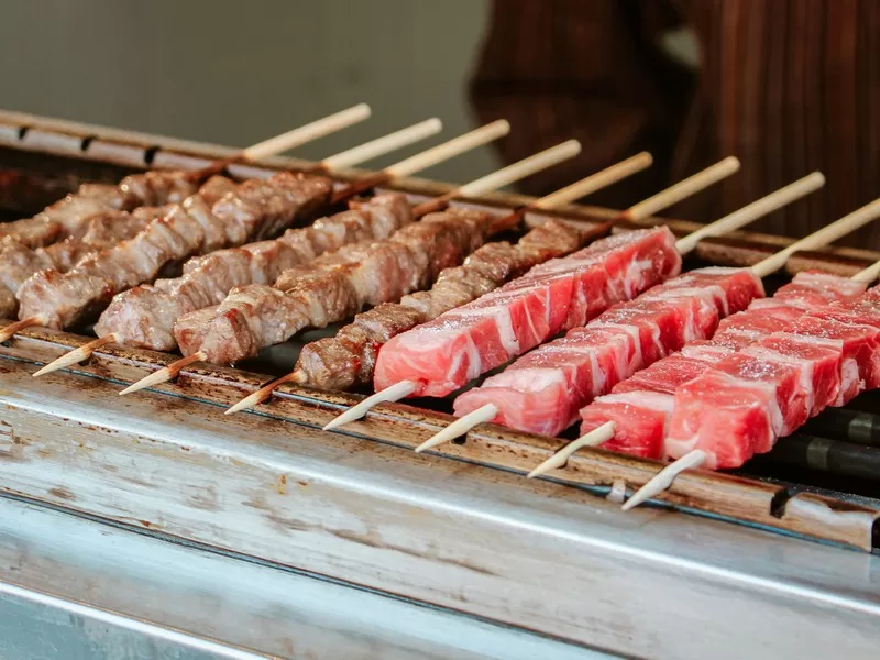 Lamb Skewers (양꼬치), Chinese Korean food