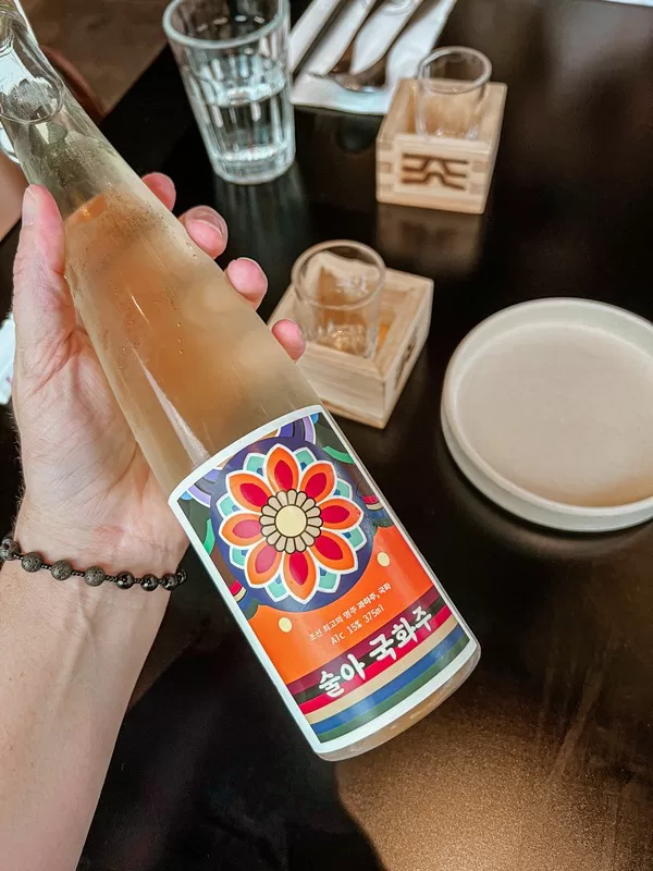 Jinjak Kakii (진작 카키), Jongno-gu, Seoul, Korea, Soola Gukhwaju; Korean chrysanthemum alcohol
