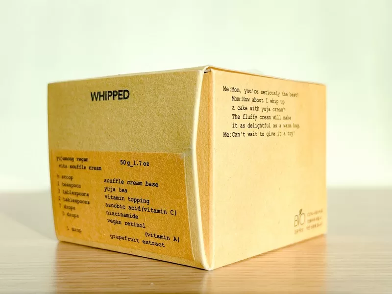 Whipped Yujamong Vegan Vita Souffle Cream, Korean beauty, Korean skincare, kbeauty