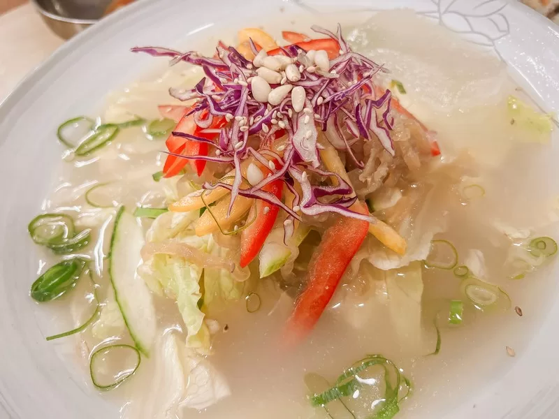 Daedonggang Chogyetang (대동강초계탕), Pyoseon-myeon, Seogwipo-si, Jeju, Korea; North Korean food