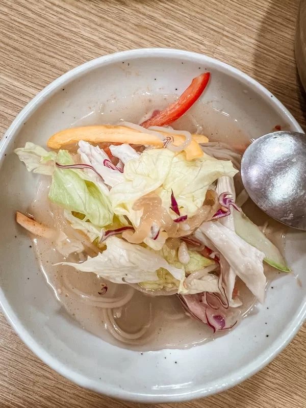 Daedonggang Chogyetang (대동강초계탕), Pyoseon-myeon, Seogwipo-si, Jeju, Korea; North Korean food; chogyetang (초계탕막국수)