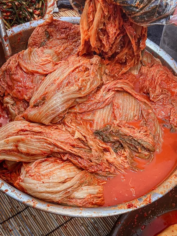 Napa Cabbage Kimchi aka Baechu Kimchi (배추김치), Korean food