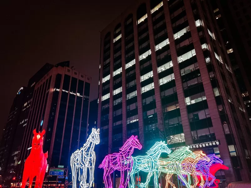 Seoul Lantern Festival, Gyeongbokgung Palalce, Gwanghwamun Square, Seoul, Korea; 2026 year of the red horse