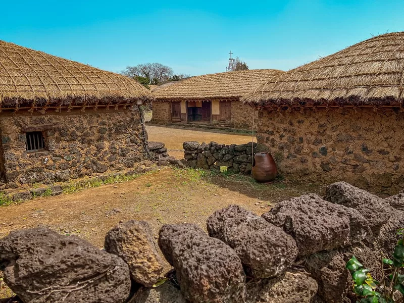 Seongeup Folk Village (성읍민속마을), Pyoseon-myeon, Seogwipo-si, Jeju-do, Korea; Korean folk village, Hanok