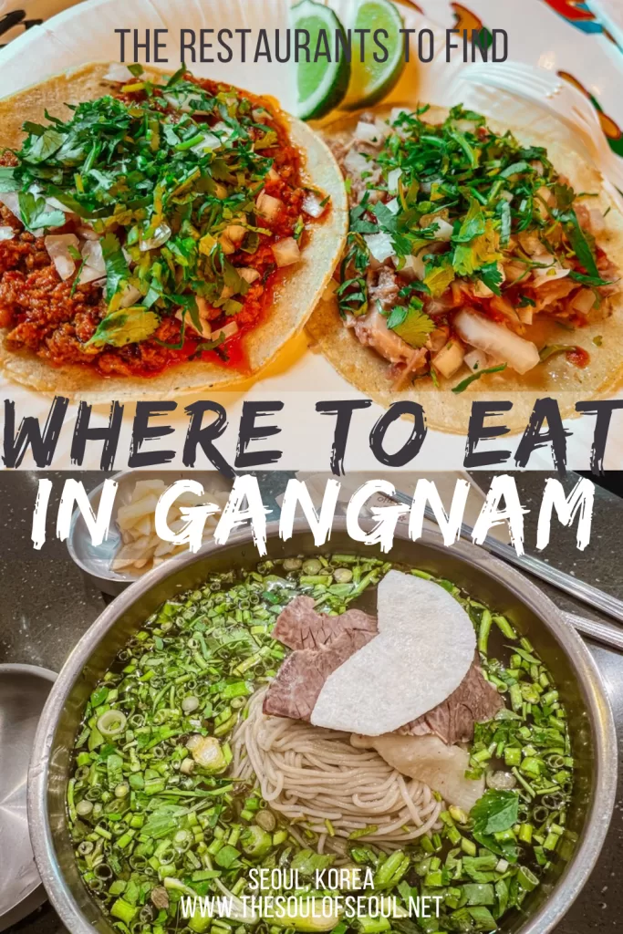 The Gangnam Food Guide: From Handmade Tacos to Buckwheat Noodles: Looking for the best places to eat in Gangnam? This local-approved food guide shares honest restaurant picks, from tacos and burgers to noodles and makgeolli.