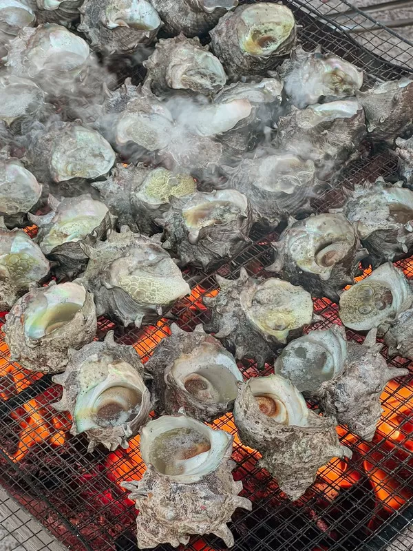 Udo Turban Shell Festival (우도소라축제), Udo Island, Jeju-do, Korea; sora (소라)
