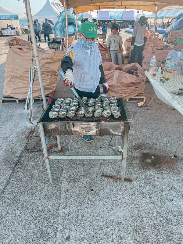 Udo Turban Shell Festival (우도소라축제), Udo Island, Jeju-do, Korea; sora (소라)
