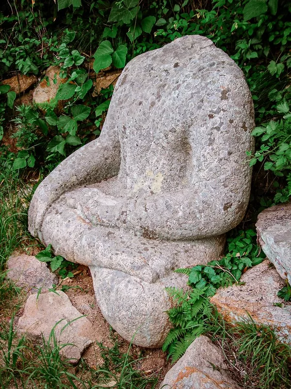 Namsan Mountain, Gyeongju, Korea; Korean Buddhist statue