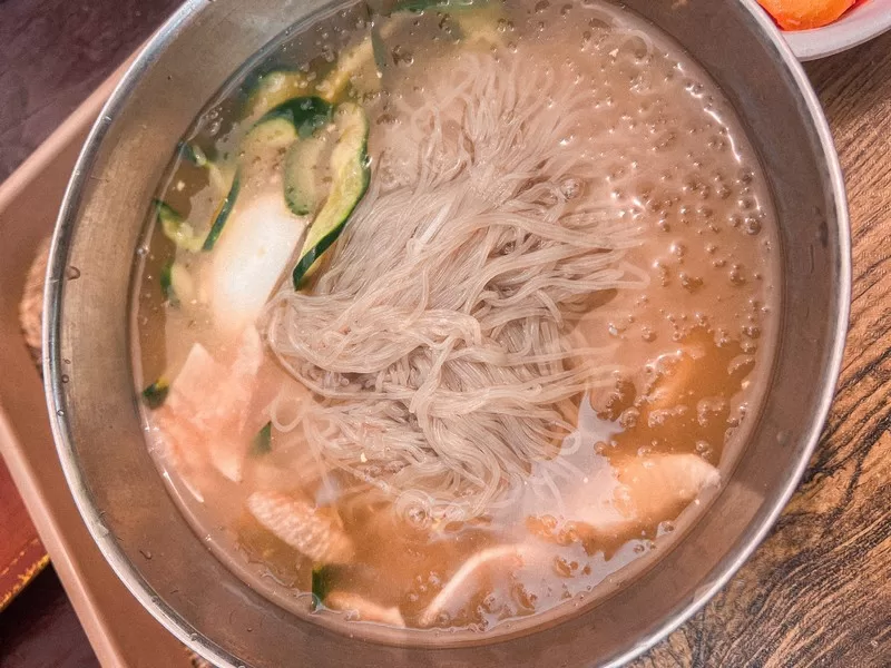 Korean Folk Village (한국민속촌), Yongin, Korea; naengmyeon, Korean food
