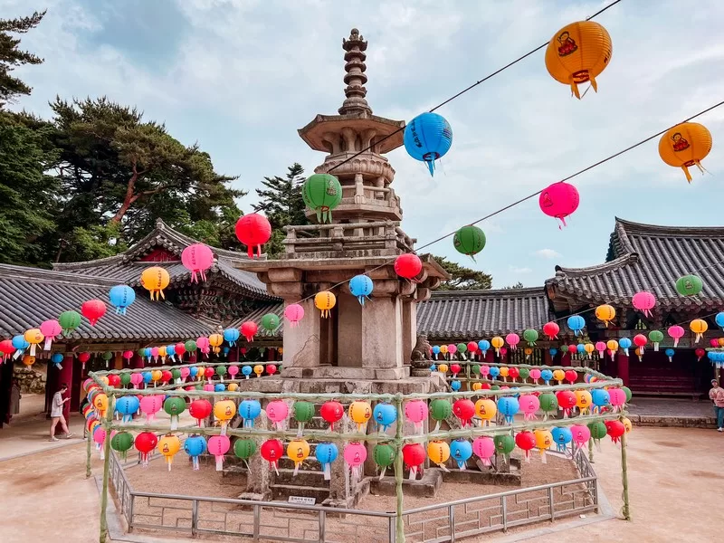 Bulguksa Temple (불국사) , Gyeongju, Korea; Dabotap pagoda