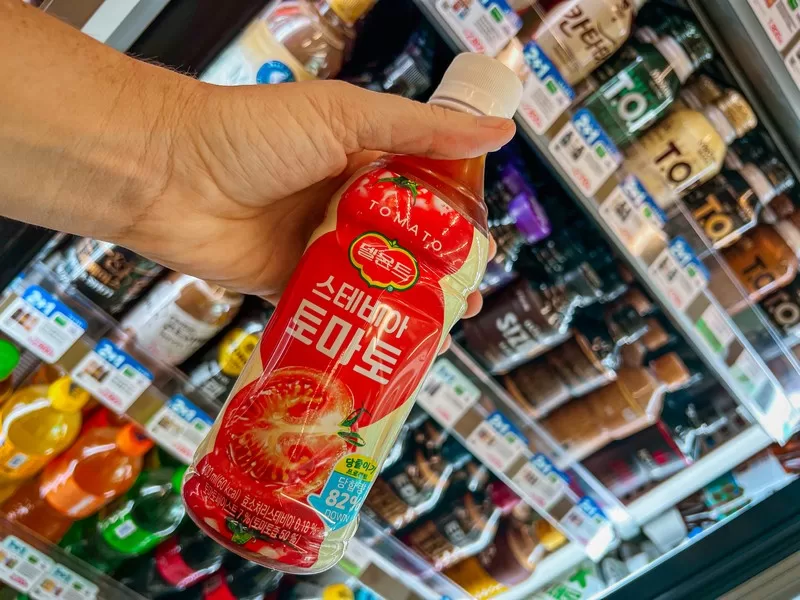 tomato juice, Korean convenience store