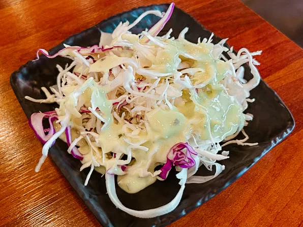 Korean banchan, side dish, Korean salad with yogurt dressing