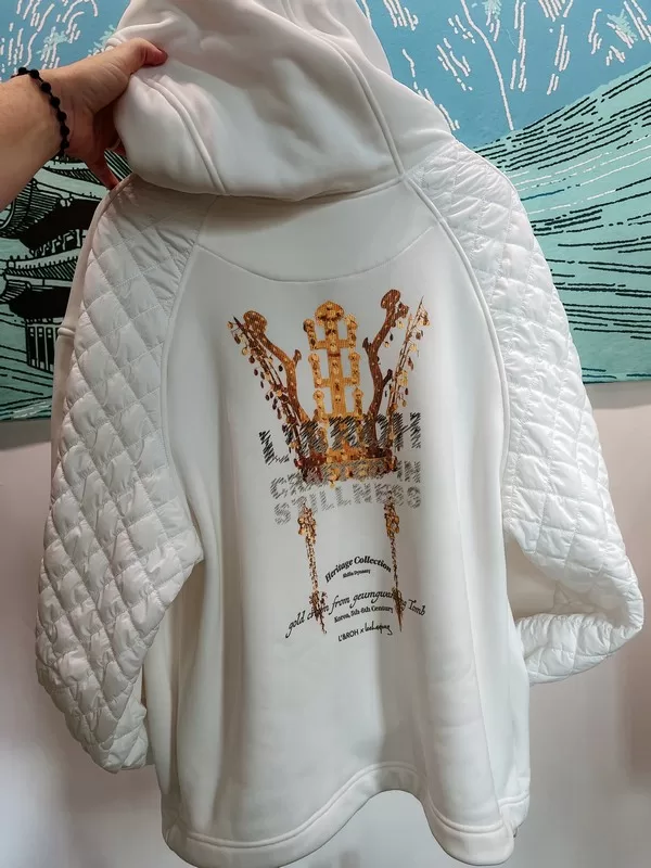 SONDLE, Korean modern fashion brand, Gold Crown Hoodie