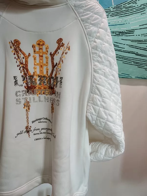 SONDLE, Korean modern fashion brand, Gold Crown Hoodie