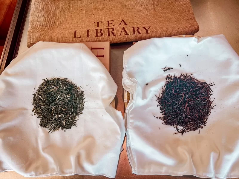 OSULLOC green tea; Korean green tea; Namwon Green tea fields; the Tea Library
