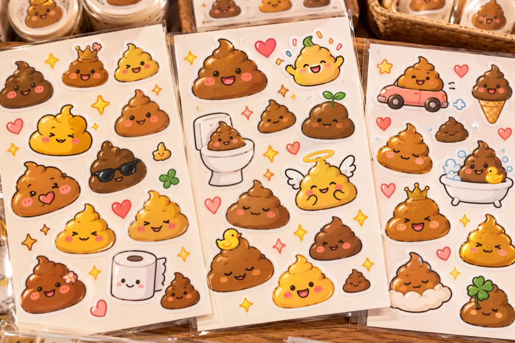 Korean poop stickers