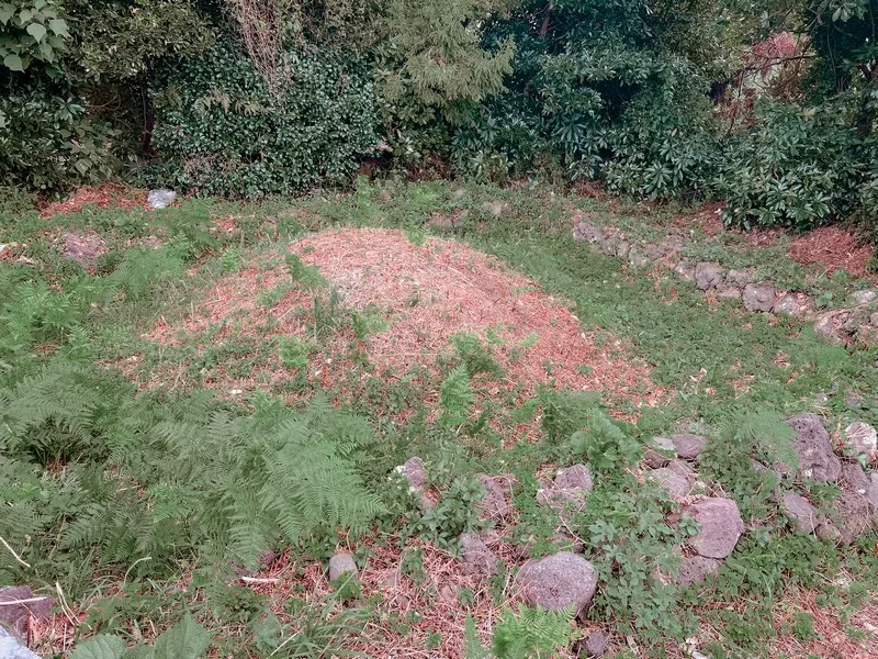 family burial mound, Korean grave; Pyoseon-myeon, Jeju Island, Korea
